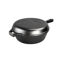 Lodge Wanderlust Series Cast Iron Combo Cooker 3.2 Quart – Versatile All-in-One Skillet & Griddle