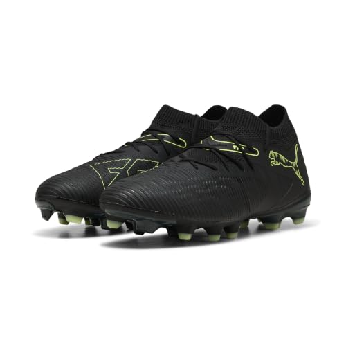 Soccer Cleats for Men Future 8 Match Firm Ground Artificial Turf - Black / Fizz Light / Green, Size 11
