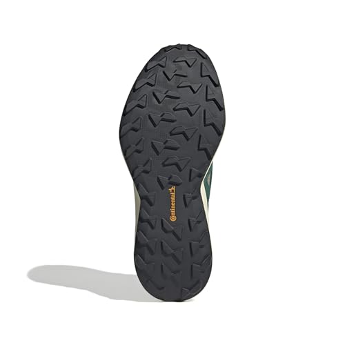 Adidas Men's Kantai Trail Shoes 10.5 Putty Grey/Black/Green Lightweight Outdoor Sneakers