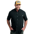 HUK Men's Tide Point Kc Scott Fishing Shirt Large Black Moisture-Wicking