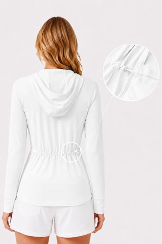 Women’s UPF 50+ Sun Protection Jacket with Adjustable Waist & Hood - Lightweight UV Outdoor Wear