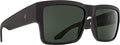 Spy Optic Cyrus Matte Black Square Sunglasses with Color & Contrast Lenses