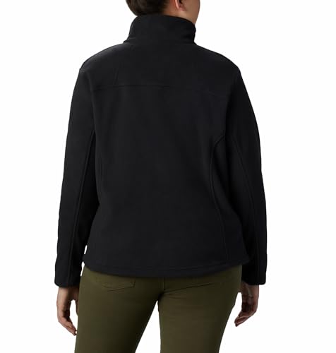 Women's Lightweight Fleece Jacket - Black, Medium, Zip Pockets & Adjustable Hem