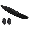 Seapisode 12ft Fade & Tear Resistant Waterproof Canoe Cover with Zipper, Black
