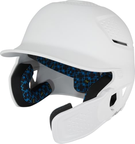 Junior Reverse Baseball Batting Helmet with Reversible Face Guard - White, Size 6 3/8-7 1/8