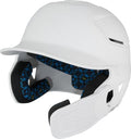 Junior Reverse Baseball Batting Helmet with Reversible Face Guard - White, Size 6 3/8-7 1/8