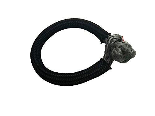 Soft Shackle for Off-Road Vehicles ATV UTV Marine Camping 1/4"x80mm Grey