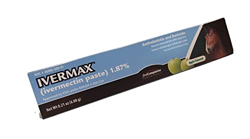 Horse Dewormer Paste 1.87% Ivermectin for Internal Parasite Control - 4 Pack