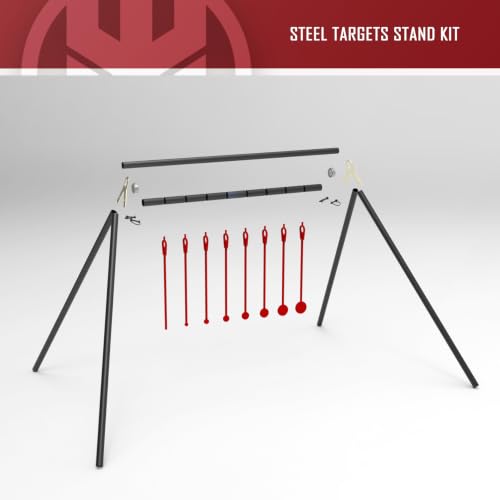KNINE OUTDOORS AR500 Steel Spinning Shooting Target with Stand - .22 Rimfire Compatible