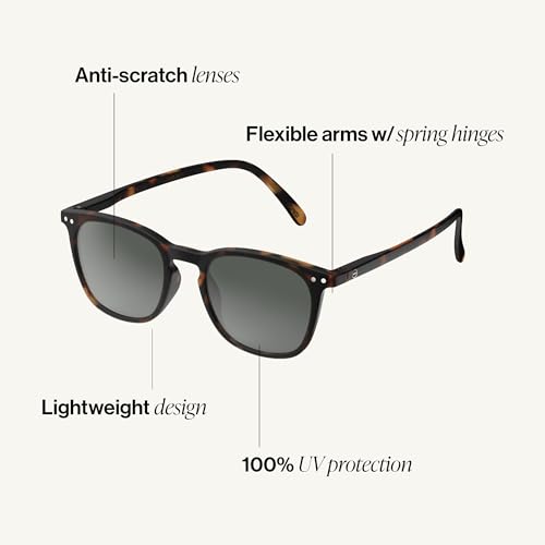 IZIPIZI Sun #E Rectangular Sunglasses Tortoise Unisex UV Protection