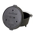 Cast Iron Dutch Oven 9.33 Qt Pre-Seasoned Camping & Kitchen Cooking