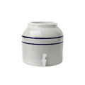 Porcelain Water Dispenser 2.5 Gallon Classic Blue Stripe - Lead-Free & BPA Free
