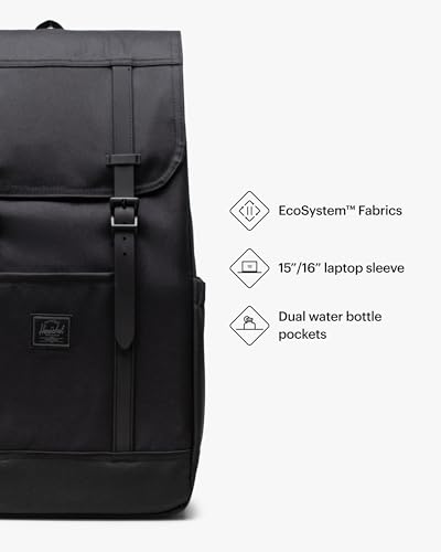 Herschel Retreat™ Backpack Black Tonal / Standard 23L - Recycled Polyester