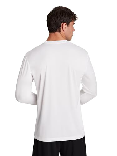 Men's Long Sleeve Tech Crewneck T-Shirt - Medium White - Reebok ID Train