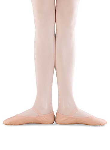 Toddler Leather Ballet Slippers - Full Sole Pink 1.5 Little Kid