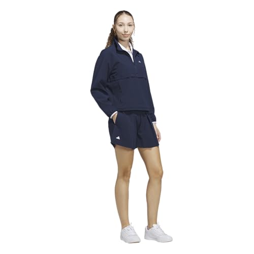 adidas Women's Large Collegiate Navy Go-To Quarter-Zip Jacket - Activewear