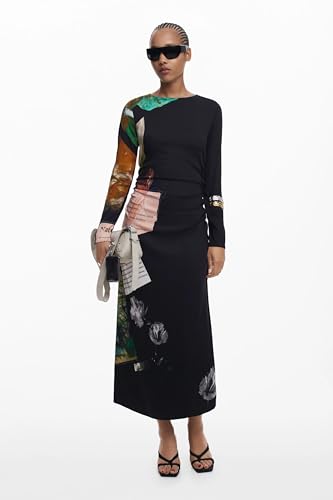 Desigual Women's Patch Fiona Vest XS Black - Fashionable Outerwear
