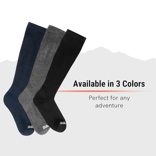 Large 4 Pairs Compression Socks - 15-20mmHg Support for Men & Women