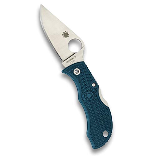 Spyderco Manbug Folding Knife K390 Blue FRN PlainEdge - Compact EDC