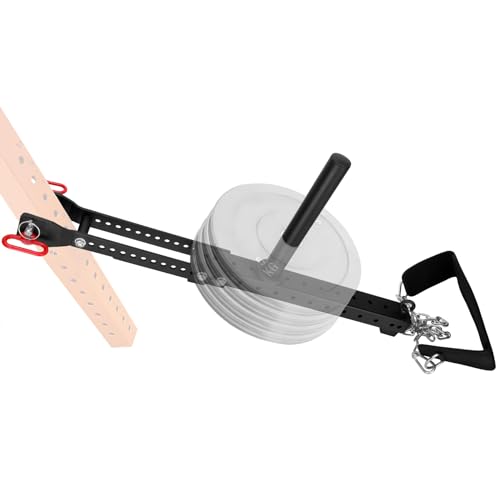 Universal Belt Squat Attachment for Power Racks, 1100 lbs Capacity, Adjustable, No Assembly