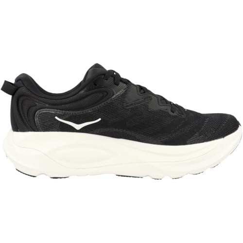 HOKA Men's Gaviota 6 Running Shoes 9.5 Black White Stability Support