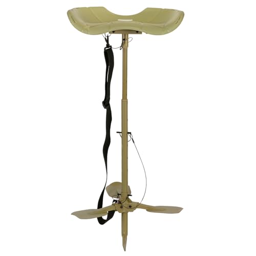 Waterfowl Hunting Seat - Ergonomic Adjustable Marsh Stool with Rotating Support
