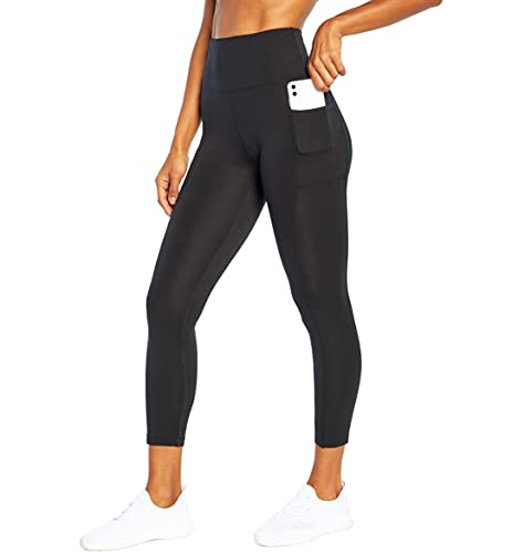 Women's High Rise Pocket Ankle Leggings - X-Large Black Activewear