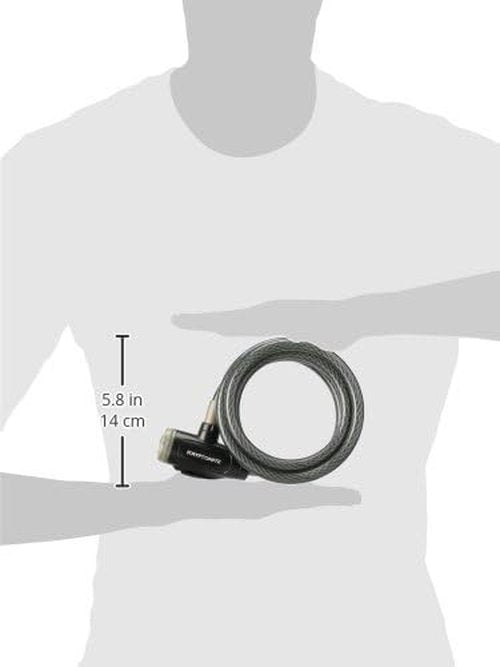 Kryptonite Bike Lock Cable - 6ft Braided Steel Anti-Theft Security Lock for Bicycles & Outdoor Equipment