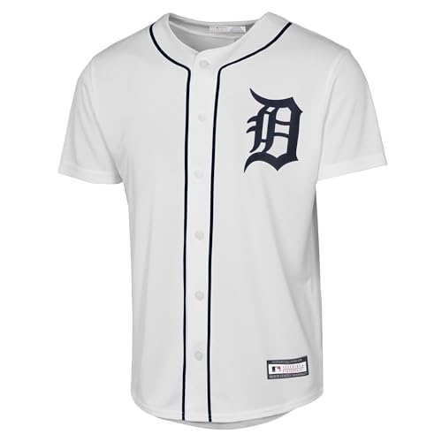 Youth Riley Greene Detroit Tigers MLB White Home Jersey Size 14-16, Kids Fan Apparel
