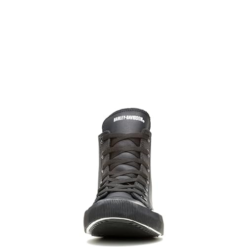 Harley-Davidson Men's Baxter Sneakers Black/White 12 Casual Leather Shoes