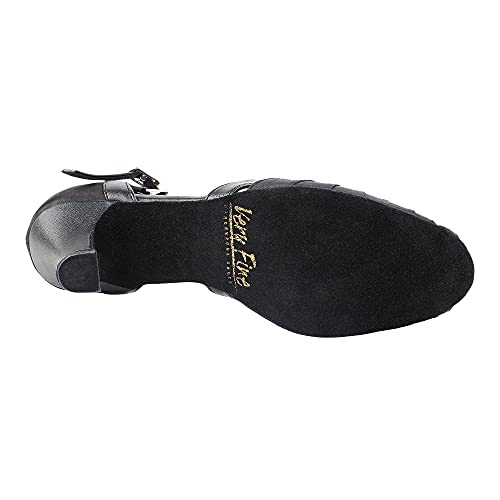 Very Fine Women's Gabriella Satin Ballroom Dance Shoes 2.5-inch Heel Black