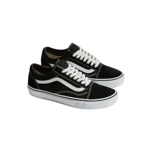 Unisex Vans Old Skool Sneakers - Black & White, Men's 9.5 / Women's 11