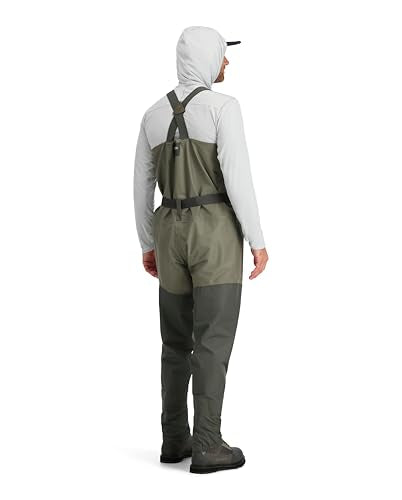 Simms Men's Tributary Stockingfoot Fishing Waders - Breathable Waterproof Chest, Basalt / Medium / 9-11