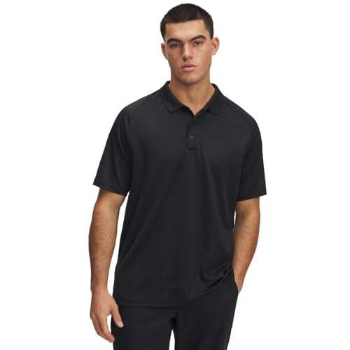 Under Armour Tactical Performance Polo Large Black - Sweat-Wicking, Breathable, Stretch Fit