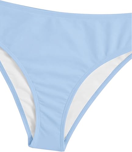 Girls' 2 Piece Swimsuit Set - Floral Ring Link Bikinis for Kids