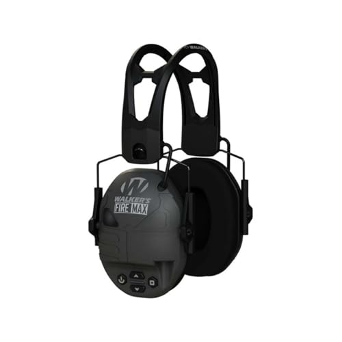 FireMax Electronic Ear Protection for Shooting & Hunting - Walkers Rechargeable Slim Hearing Muffs