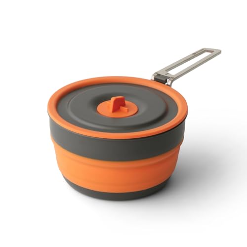 Ultralight Collapsible Camping Pot - 1 Liter Backpacking Cookware