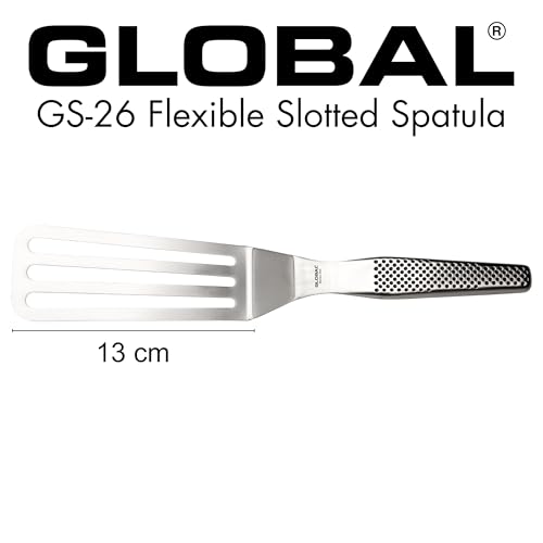 Small Slotted Turnover Spatula - Stainless Steel, Ergonomic Handle