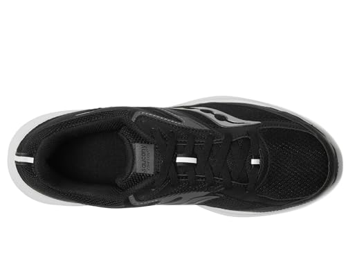 Men's Saucony Cohesion 17 Running Shoes - Black and White, Size 11
