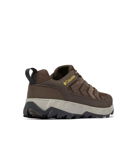Columbia Men's Strata Trail Low Waterproof Hiking Shoes - 9.5 Cordovan/Golden Yellow