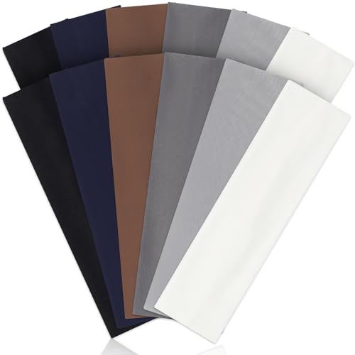 Panleding 12 Pack Women's Headbands - Deep Neutral, Elastic Workout Hair Bands