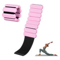 Pink Adjustable Ankle & Wrist Weights Set of 2 - 1Lb Each for Fitness