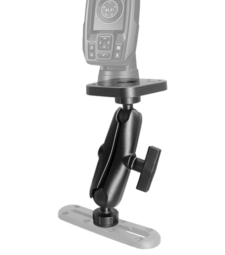 Fish Finder Mount with 1.5 Inch Track Ball Base for Kayak Boat