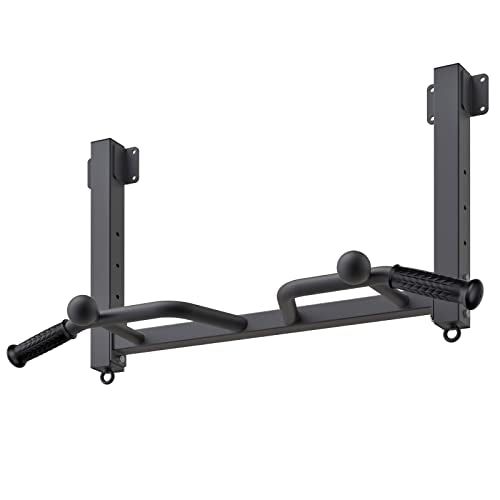 Joist Ceiling Mounted Pull Up Bar with Punching Bag Hanger - Heavy Duty Adjustable Fitness Equipment