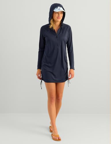 Women’s Performance Fishing Coverup Dress - Navy Medium - Fishing Apparel