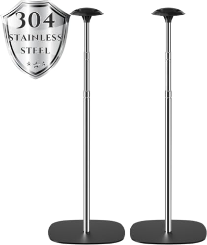2 Pack Boat Cover Support Poles - Adjustable Stainless Steel Telescopic Poles with Stable Base