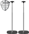2 Pack Boat Cover Support Poles - Adjustable Stainless Steel Telescopic Poles with Stable Base