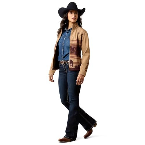 Ariat Women's Logo Softshell Jacket - Large Lone Ranger Print