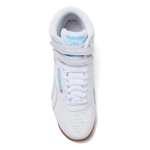 Women's Freestyle Hi High Top Sneakers - White Blue Gum, Reebok