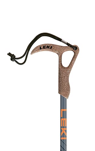 Adjustable Hiking Trekking Pole - Aluminum, Cork Grip, Blue-Orange-Blue, 60-120cm